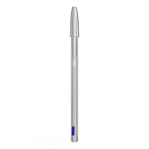 BIC Cristal Re'New, Penna Ricaricabile Blu a...