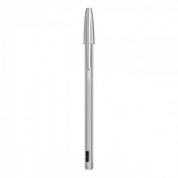 BIC Cristal Re'New, Penna Ricaricabile Nera a Sfera, Fusto in Metallo (Punta 1mm), Confezione 1 Penna + 2 Ricariche