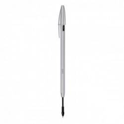 BIC Cristal Re'New, Penna Ricaricabile Nera a Sfera, Fusto in Metallo (Punta 1mm), Confezione 1 Penna + 2 Ricariche