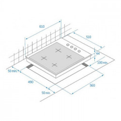 Beko HIGG641C3SX - Piano Cottura a Gas, 4 Fuochi, 60 cm