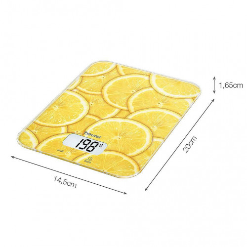 Beurer KS19 - Bilancia da Cucina in Vetro, Lemon