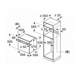Bosch HRA314BR0 - Forno da Incasso, Serie 4, 71 Litri, Classe A