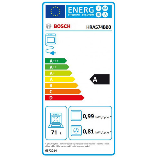 Bosch HRA574BB0 - Forno da Incasso Pirolitico...