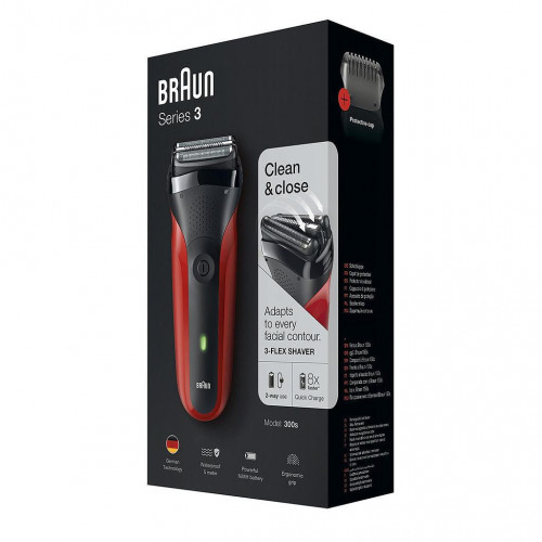 Braun 300S Series 3 - Rasoio Ricaricabile e a...