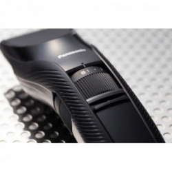 Panasonic ER-GC53, Tagliacapelli, Pettine accessorio, 19 step taglio, Lavabile, Nero