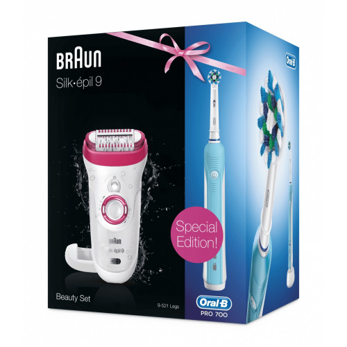 Braun Silk-épil 9 81676497 epilatore Rosa,...