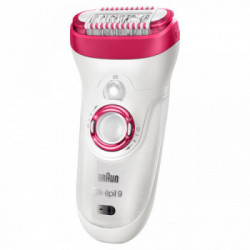 Braun Silk-épil 9 81676497 epilatore Rosa, Bianco 40 pinzette