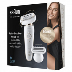 Braun Silk-épil 9 Flex 9002 - Epilatore Wet&Dry con 4 Accessori, Inclusa Testina Radente