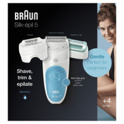 Braun 5 Silk-épil 5-610 -Epilatore, Wet&Dry, 28 Pinzette