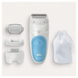 Braun 5 Silk-épil 5-610 -Epilatore, Wet&Dry, 28 Pinzette