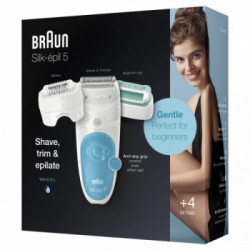 Braun 5 Silk-épil 5-610 -Epilatore, Wet&Dry, 28 Pinzette