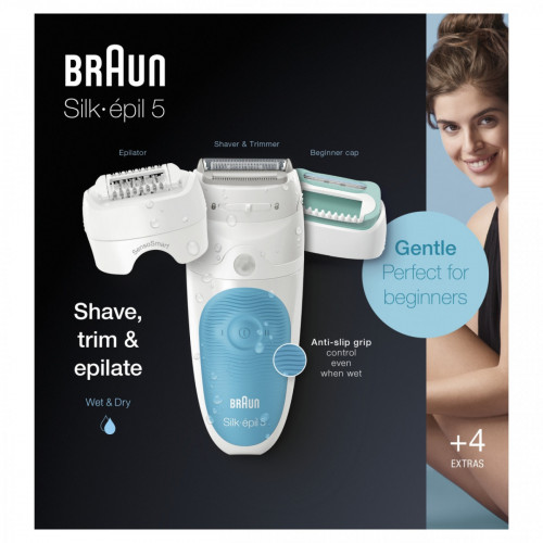 Braun 5 Silk-épil 5-610 -Epilatore, Wet&Dry, 28...