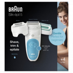 Braun 5 Silk-épil 5-610 -Epilatore, Wet&Dry, 28 Pinzette