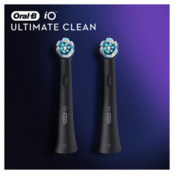 Oral-B iO Ultimate Clean 80335625 testina per spazzolino 2 pezzo(i) Nero