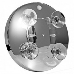 Macom Sensation 211 - Specchio Cosmetico con Led a Ventose, Ingrandimento 5X