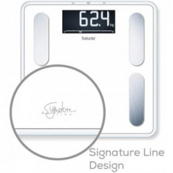 BF 400 Signature Line - Bilancia Pesapersone Diagnostica con Portata Max 200 kg, 31 x 31 cm, Bianca