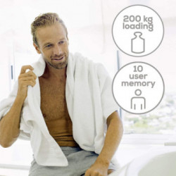 BF 400 Signature Line - Bilancia Pesapersone Diagnostica con Portata Max 200 kg, 31 x 31 cm, Bianca