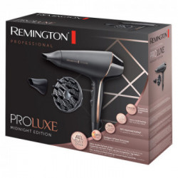 Remington PROLuxe Midnight - Asciugacapelli, 2400 W, 3 Temperature, 2 Velocità
