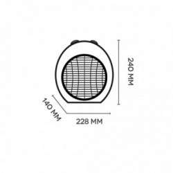 Argo Scilla White - Termoventilatore, 2000 W, Bianco