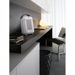DeLonghi Capsule HFX30C18.IW Riscaldatore ambiente elettrico con ventilatore Interno Marrone, Bianco 1800 W
