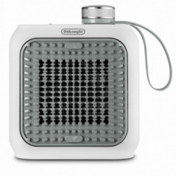 De’Longhi HFX10B03.GR Interno Grigio, Bianco 350 W Riscaldatore ambiente elettrico con ventilatore