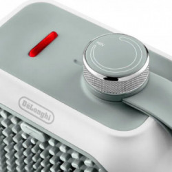 De’Longhi HFX10B03.GR Interno Grigio, Bianco 350 W Riscaldatore ambiente elettrico con ventilatore