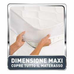 Imetec 16287 - Scaldasonno Sensitive Tessuto Anallergico Matrimoniale, 190 x 160 cm, Coprimaterasso