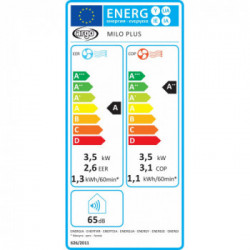 Argo Milo Plus - Condizionatore portatile, Pompa di Calore, R290, 13000 btu, Xfan, Wi-FI, A/A++ 
