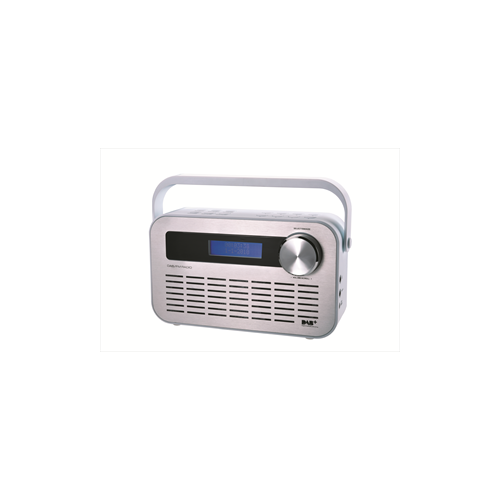 RADIO DAB PORTATILE WHITE ALLUMINIO