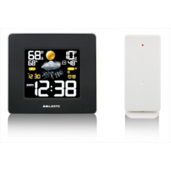 NEW MAJESTIC STAZIONE METEO WT-248 Sveglia, temperatura int-est, calendario, icone a colori
