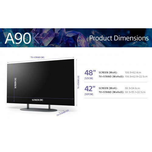 Sony XR-48A90K – 48" - BRAVIA XR™ - OLED – 4K...