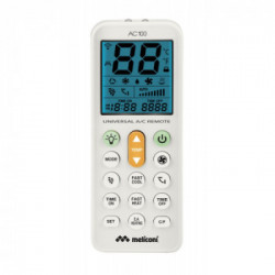 Meliconi AC 100 - Telecomando RF Wireless per Aria Condizionata, Bianco
