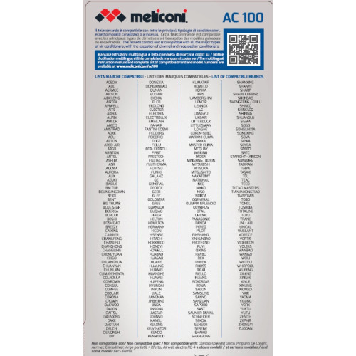 Meliconi AC 100 - Telecomando RF Wireless per...