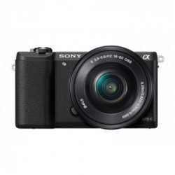 Sony Alpha 5100L, fotocamera mirrorless con obiettivo 16-50 mm, attacco E, sensore APS-C, 24.3 MP