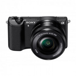 Sony Alpha 5100L, fotocamera mirrorless con obiettivo 16-50 mm, attacco E, sensore APS-C, 24.3 MP