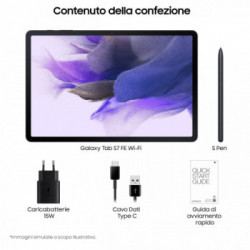 Samsung Galaxy Tab S7 FE SM-T733N 64 GB 31,5 cm (12.4") 4 GB Wi-Fi 5 (802.11ac) Android 11 Nero