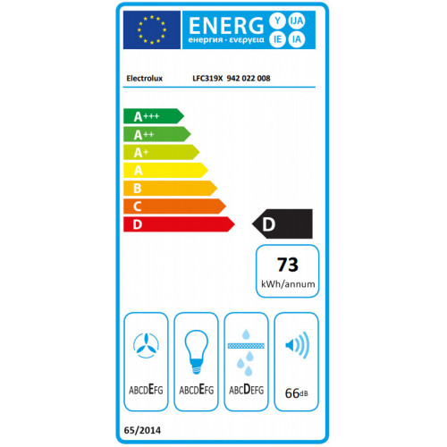 Electrolux LFC319X - Cappa a Camino, Inox, 420...