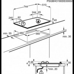 Electrolux KGS7536SX - Piano Cottura a Gas, Inox, 75 cm