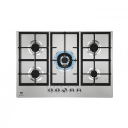 Electrolux KGU75361X - Piano Cottura a Gas UltraFlat, Tripla Corona, Inox, Profilo 5 mm, 75 cm