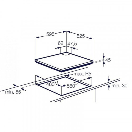Electrolux KGU64361X - Piano Cottura a Gas...