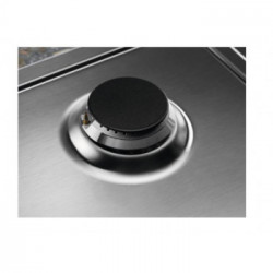 Electrolux KGS9536SX - Piano Cottura a Gas, Tripla Corona, Inox, 90 cm