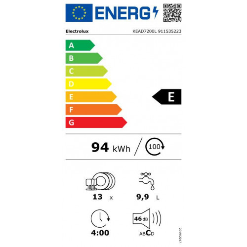 Electrolux KEAD7200L - Lavastoviglie Integrata...