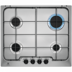 Electrolux RGG6242OOX - Piano Cottura a Gas, Linea SoftLine, 60 cm, 4 Fuochi, Acciaio Inox