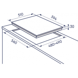 Electrolux RGG6242OOX - Piano Cottura a Gas, Linea SoftLine, 60 cm, 4 Fuochi, Acciaio Inox