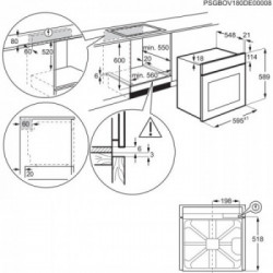 Electrolux KOIGH00K - Forno Elettrico da Incasso Serie 300, 72 Litri, Nero, 60 Cm, Aqua Cleaning, Classe A