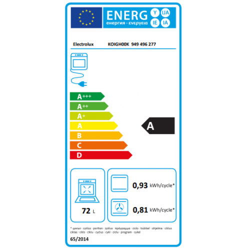 Electrolux KOIGH00K - Forno Elettrico da...