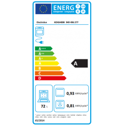 Electrolux KOIGH00K - Forno Elettrico da Incasso Serie 300, 72 Litri, Nero, 60 Cm, Aqua Cleaning, Classe A