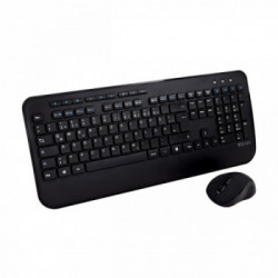 V7 Tastiera full-size/poggiapolsi QWERTY tedesco CKW300DE, nero