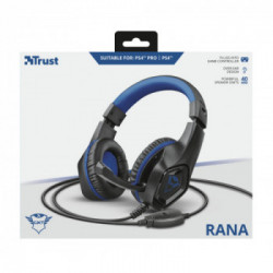 Trust GXT 404B Rana Cuffia Padiglione auricolare Nero, Blu