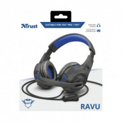 Trust GXT 307B Ravu Gaming Headset for PS4 Cuffia Padiglione auricolare Nero, Blu